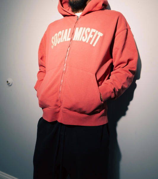 DISTORTED ZIP HOODIE