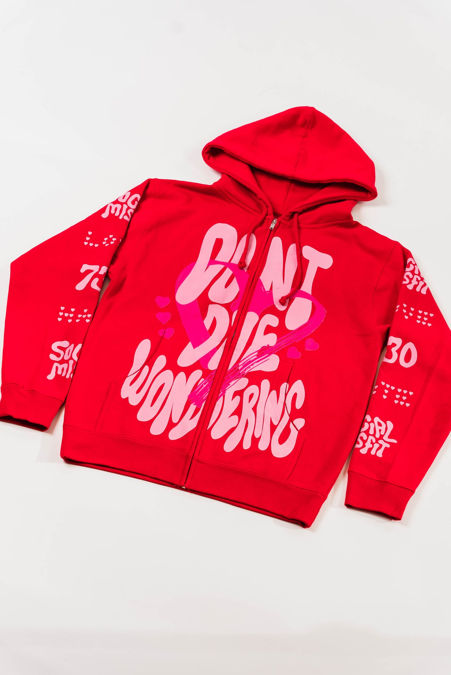 LOVE HATE RELATIONSHIP ZIP HOODIE