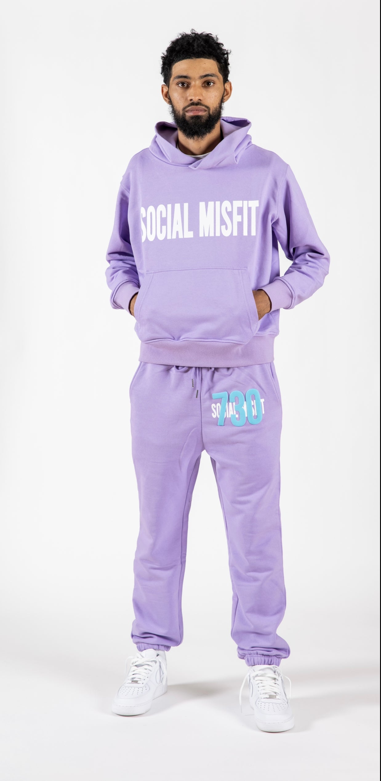 Social Misfit Purple Sweatpants
