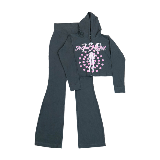 Y2K SOCIAL MISSFIT 2 PIECE LOUNGE SET