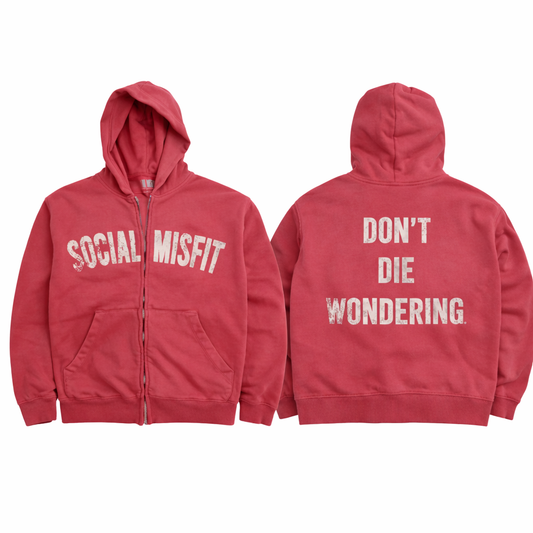 Social Misfit Zip Hoodie