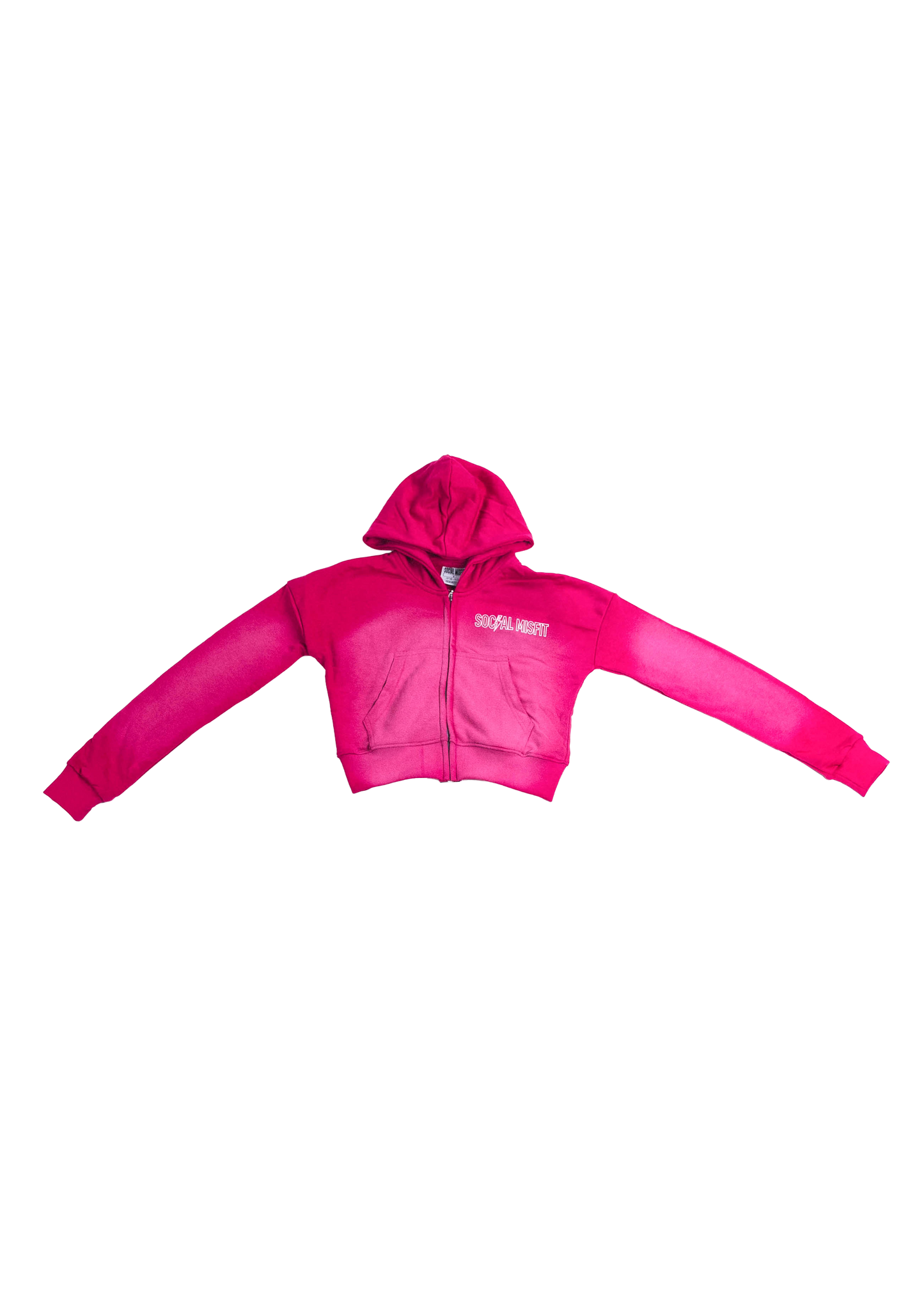 730 Thunder Bolt Crop Hoodie