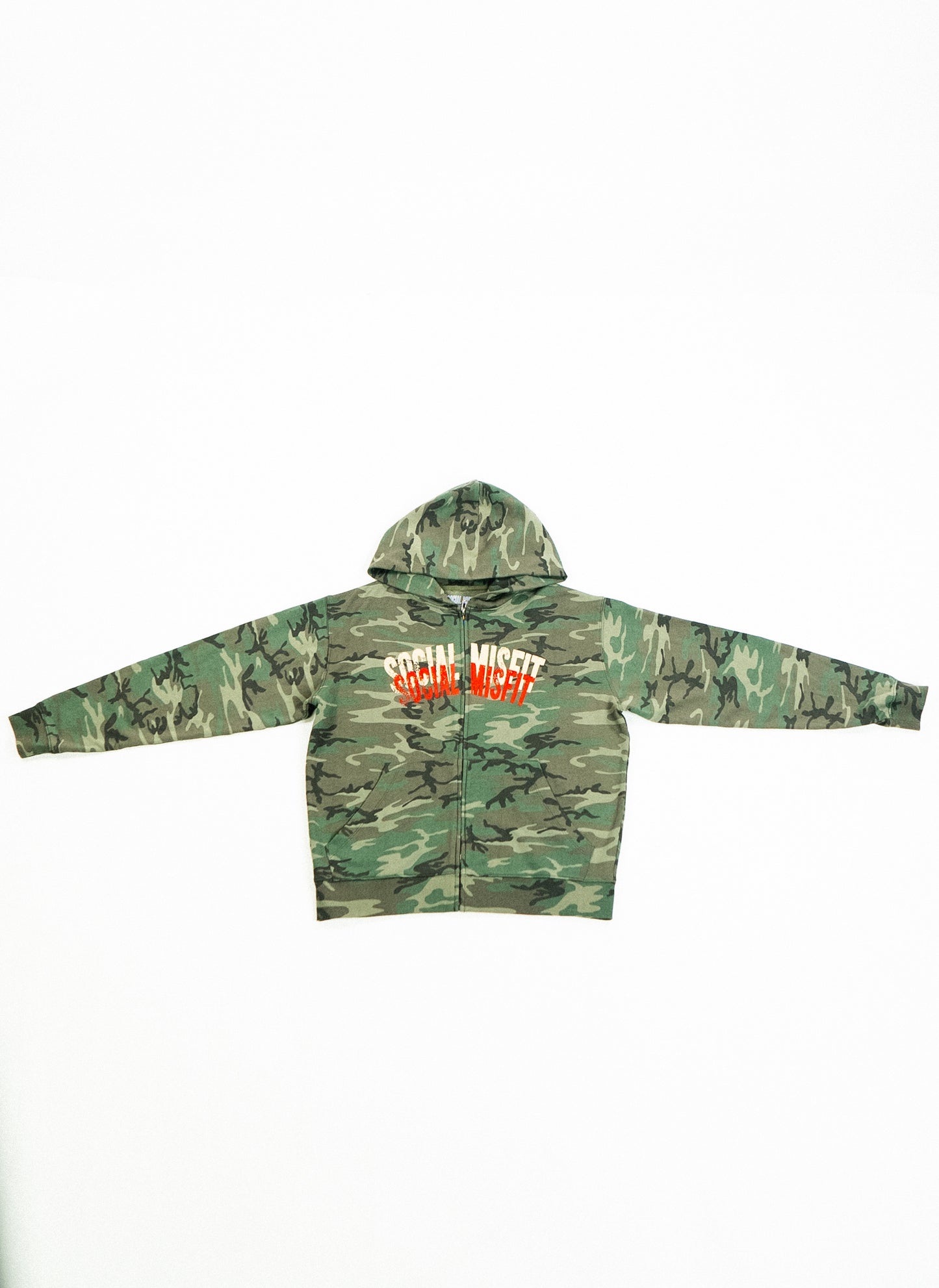 DISTORTED ZIP HOODIE