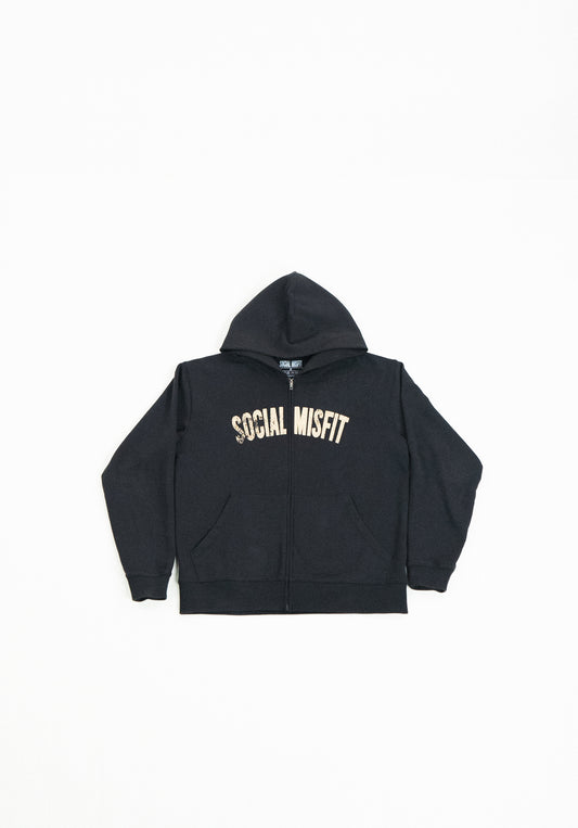 DISTORTED ZIP HOODIE