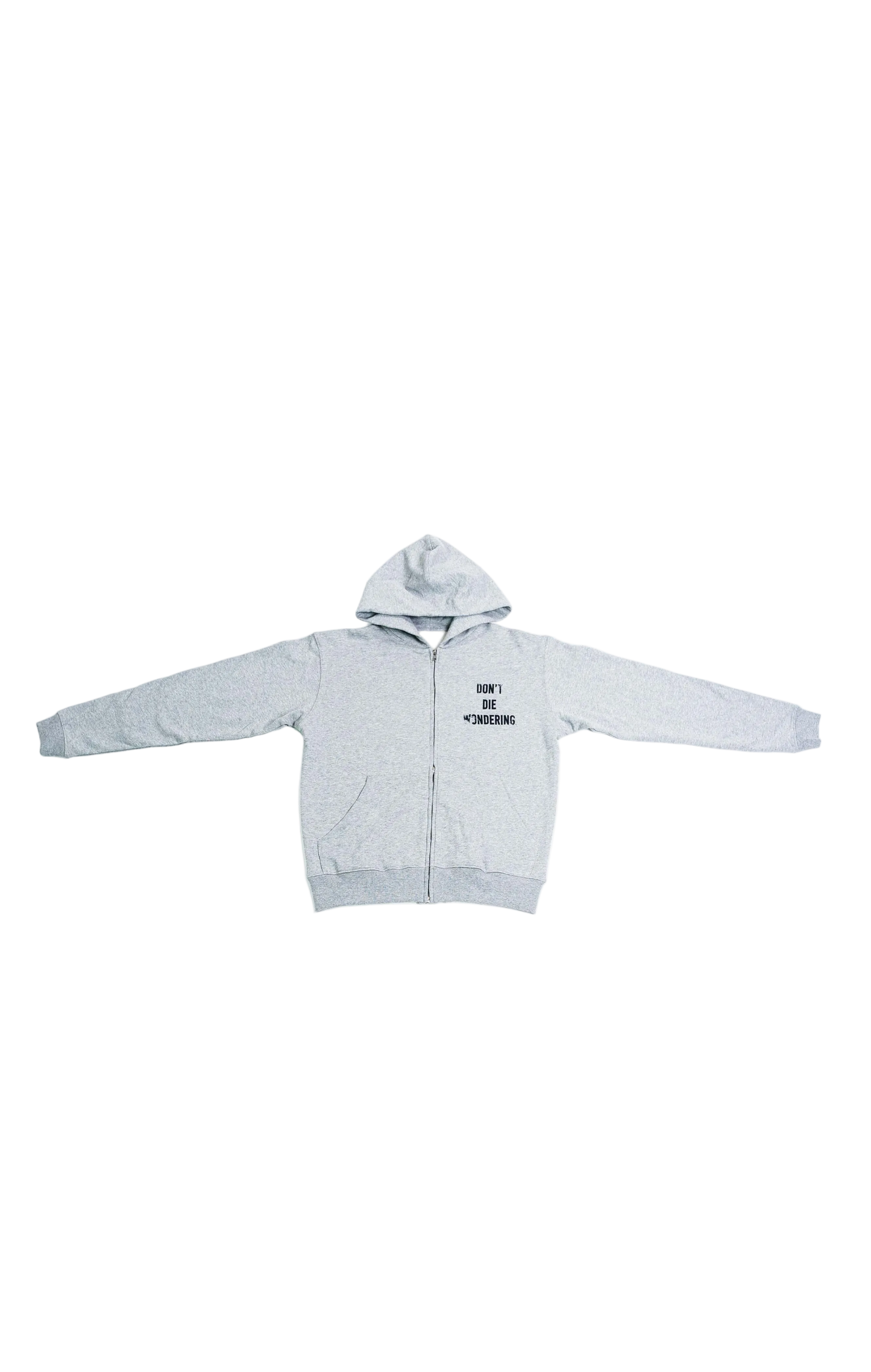DDW DISTORTED ZIP HOODIE