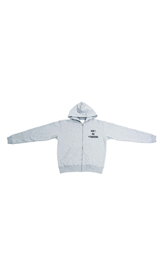 DDW DISTORTED ZIP HOODIE