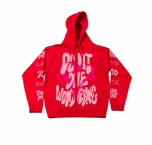 LOVE HATE RELATIONSHIP ZIP HOODIE